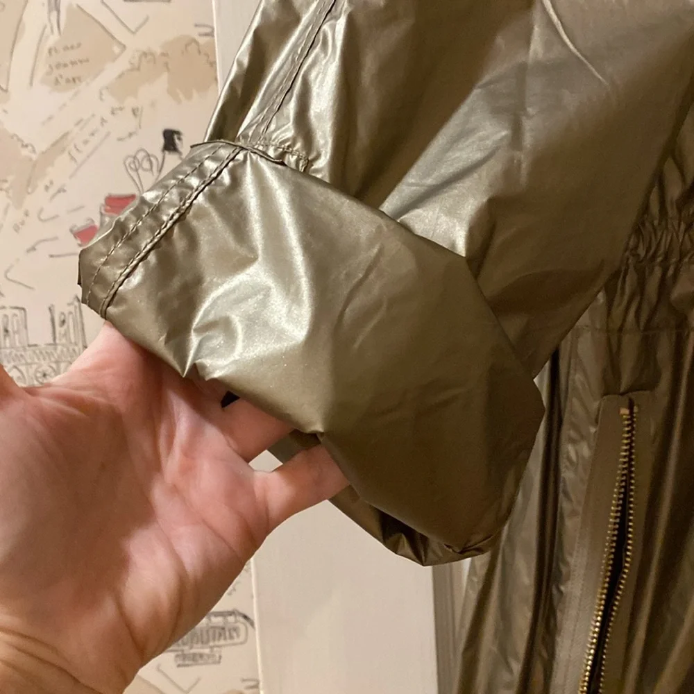 ANORAK Metallic Rain Coat. Sz. XL - Picture 3 of 15